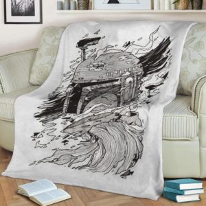 BOBA FETT FLEECE BLANKET GIFT FOR FAN