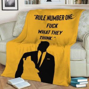 RULE NUMBER ONE FLEECE BLANKET GIFT FOR FAN
