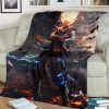 ANGRY GOKU VEGETA SUPER SAIYAN ART DRAGON BALL BEST SELLER FLEECE BLANKET GIFT FOR FAN