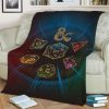 DICE SET BLUE BEST SELLER FLEECE BLANKET GIFT FOR FAN