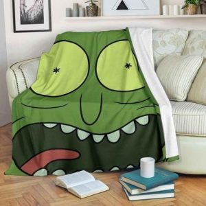 PICKLE RICK FLEECE BLANKET GIFT FOR FAN