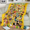 SNOOPY AND CHARLIE BROWN AND PEANUTS WITH FRIENDS FLEECE BLANKET GIFT FOR FAN