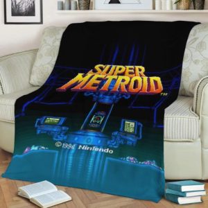 SUPER METROID SNES BEST SELLER FLEECE BLANKET GIFT FOR FAN