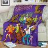 SCOOBY DOO PURPLE FLEECE BLANKET GIFT FOR FAN