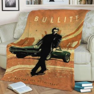 BULLITT FLEECE BLANKET GIFT FOR FAN