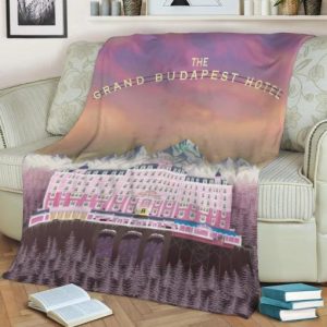 THE GRAND BUDAPEST HOTEL FLEECE BLANKET GIFT FOR FAN