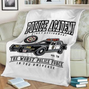 POLICE ACADEMY FLEECE BLANKET GIFT FOR FAN
