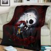 CUTE JACK SKELLINGTON AND SALLY LOVE NIGHTMARE BEFORE CHRISTMAS BEST SELLER FLEECE BLANKET GIFT FOR FAN