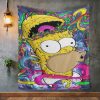 The Simpsons Painting Art Fleece Blanket Gift For Fan