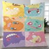 Lovely Monster Pokemon Christmas Gift Lover Blanket