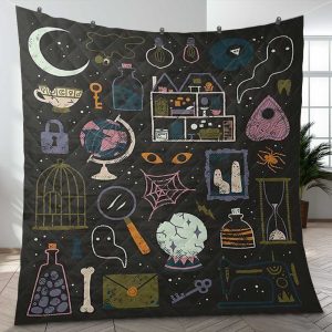 Full Items Of Witches Gift Lover Blanket