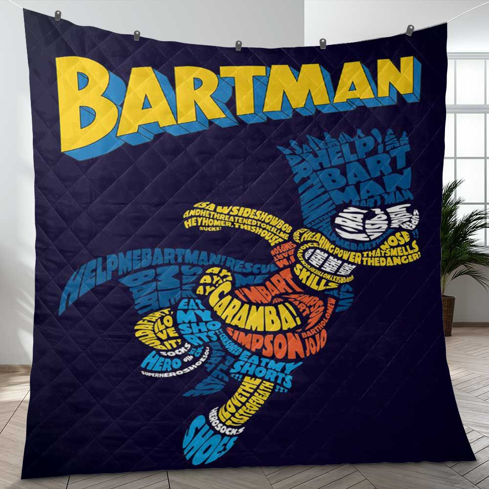 Funny Bartman The Simpsons Cartoon Gift Lover Blanket Funny Bartman The Simpsons Cartoon Gift Lover Blanket