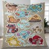 Ground Type Pokemon Sticker 18 Gift Lover Blanket