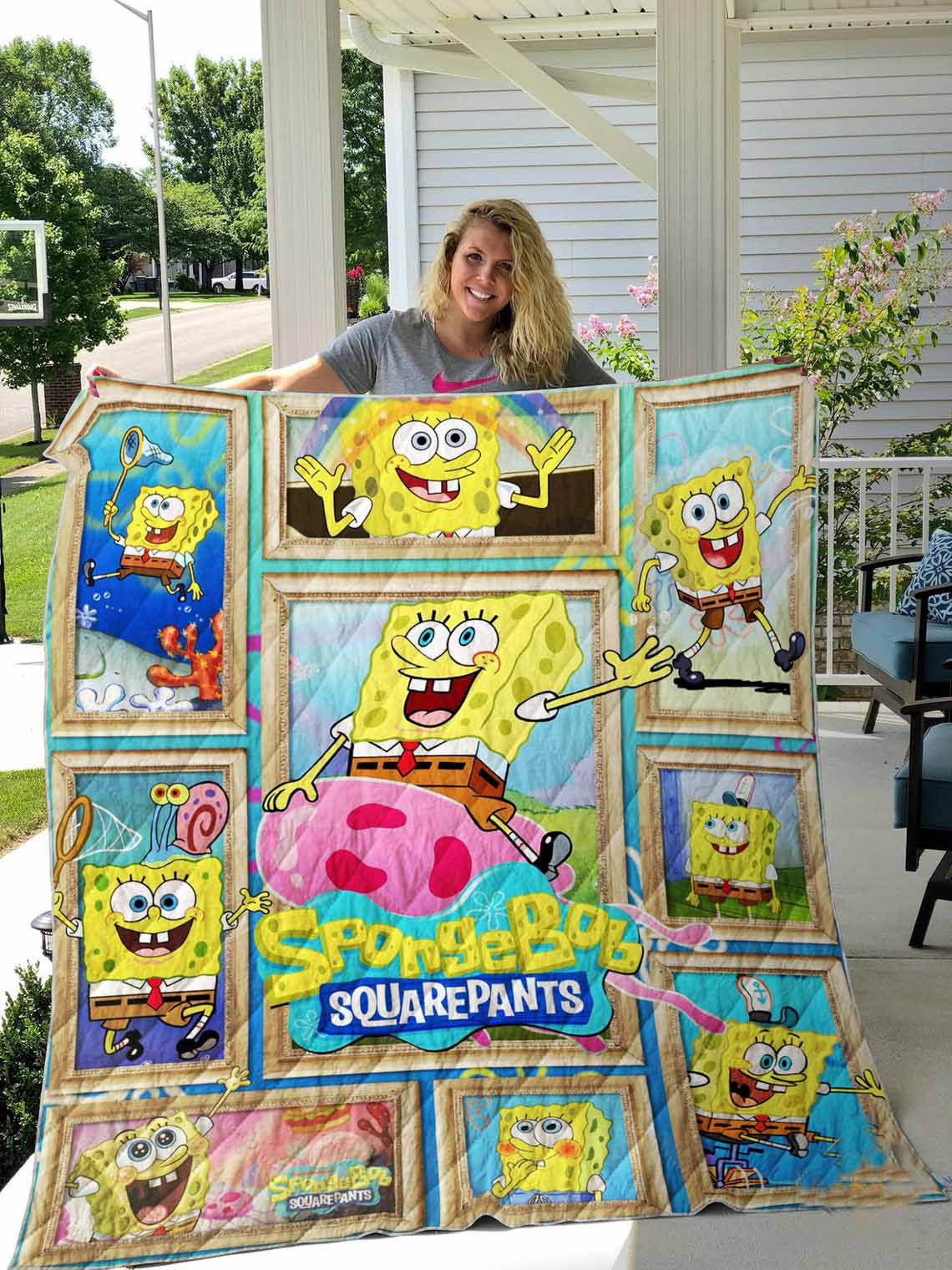 SpongeBob SquarePants Funny Cartoon Blanket SpongeBob SquarePants Funny Cartoon Blanket