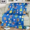 Anime Pokemon Cards And Elements Blanket 2