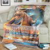 Anime Pokemon Charizard Gx Raging Destruction Full Print Soft Blanket
