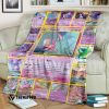 Anime Pokemon Espeon Cards Blanket
