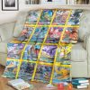 Anime Pokemon Gx 2 Cards Version 3 Soft Blanket