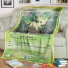Anime Pokemon Leafeon Soft Blanket