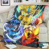 Anime Pokemon Lightning Fire Water Blanket