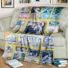 Anime Pokemon Lugia Cards Full Printing Blanket