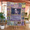 Anime Pokemon Mewtwo Cards Full Printing Blanket
