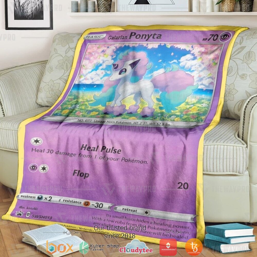 Anime Pokemon Ponyta Soft Blanket Anime Pokemon Ponyta Soft Blanket