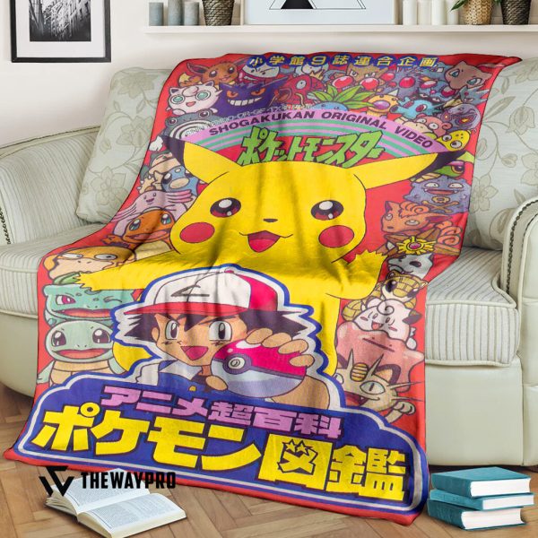 Anime Pokemon Shogakukan Blanket