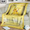 Anime Pokemon Thicc Pikachu Custom Blanket