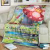 Anime Pokemon Vileplume Gx Cosmic Eclipse Full Printing Blanket