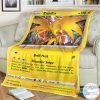 Anime Pokemon Zapdos Vivid Voltage Custom Blanket