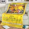 Anime Pokemon Zapdos Vivid Voltage Full Print Soft Blanket