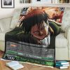 Attack On Titan Sunseton Your Back Levi Sherpa Blanket