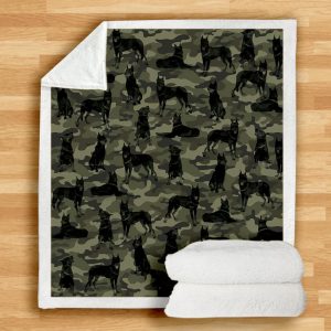 Beauceron Camo Blanket