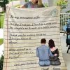 Custom Name Love Air Mail To My Awesome Wife The Day I Met You I Found My Missing Piece Your Husband Blanket