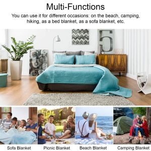 Snow Skiing Fleece Blanket