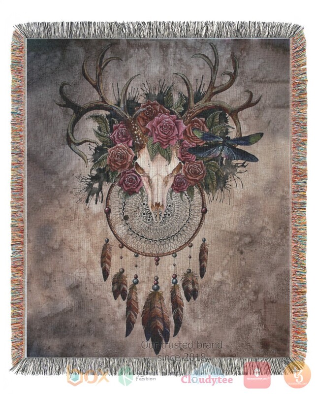 Dreamcatcher Native Rose American Pattern Blanket Dreamcatcher Native Rose American Pattern Blanket