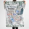 Elephant Hi Mommy Grandma Told Me That You Are Awesome Custom Name Blanket