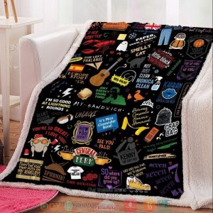 Friends Icons Throw Blanket