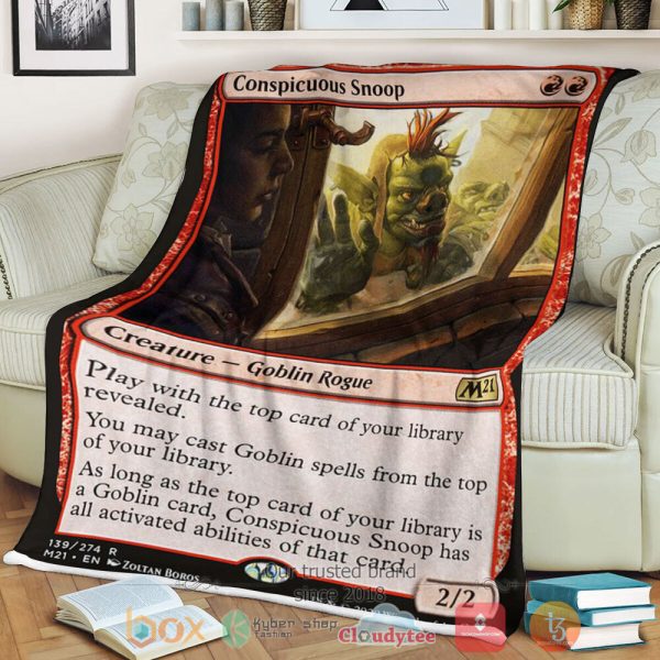 Game Magic The Gathering M21 139 Conspicuous Snoop Fleece Blanket