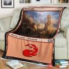 Game Magic The Gathering M21 269 Mountain Fleece Blanket