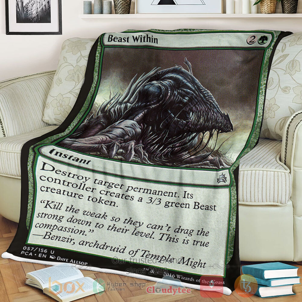 Game Mtg 57 Beast Within Sherpa Blanket Game Mtg 57 Beast Within Sherpa Blanket