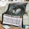 Game Mtg Magic The Gathering M21 114 Massacre Wurm Fleece Blanket Tagotee