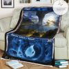 Game Mtg Magic The Gathering M21 310 Island Fleece Blanket