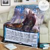Game Mtg Magic The Gathering M21 348 Barrin Tolarian Archmage Fleece Blanket