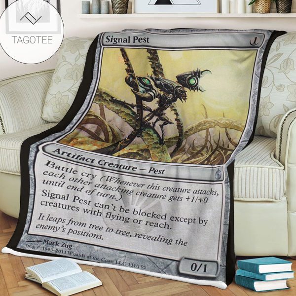 Game Mtg Magic The Gathering Mbs 131 Signal Pest Fleece Blanket