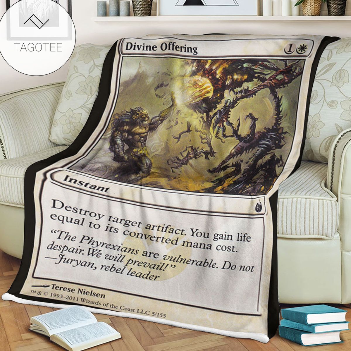 Game Mtg Magic The Gathering Mbs 5 Divine Offering Fleece Blanket Game Mtg Magic The Gathering Mbs 5 Divine Offering Fleece Blanket