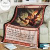 Game Mtg Magic The Gathering Mbs 65 Hellkite Igniter Fleece Blanket