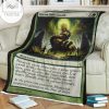 Game Mtg Magic The Gathering Mbs 81 Green Sun S Zenith Fleece Blanket