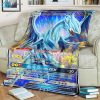 Game Yu Gi Oh Blue Eyes White Dragon Gx Soft Blanket